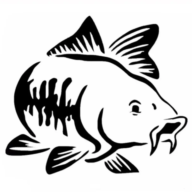 Fishing Boat Inflatable - Araba Sticker Karikatür Sazan Balıkçılık Araba